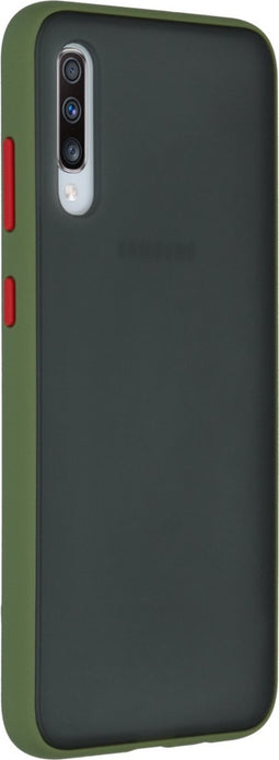 iMoshion Hoesje Geschikt voor Samsung Galaxy A70 Hoesje - iMoshion Frosted Backcover - Groen