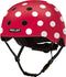 Melon Dotty - Fietshelm - Verstelbaar met Coolmax Pads - Rood/Wit - Mt 46-52 cm