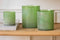 J-Line theelichthouder Ruby - glas - groen - 3 stuks