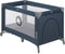 Lionelo Stefi - Campingbedje 3-in-1 - Babybed Reisbedje Box - 60x120 cm - Zij-ingang Rits - Inclusief Matras - Blauw