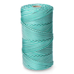 Veter, koord EDM 87914 Wit Groen Polypropyleen 5 mm x 200 m Gevlochten
