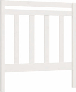 vidaXL - Hoofdbord - 96x4x100 - cm - massief - grenenhout - wit