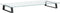 vidaXL - Monitorstandaard - 80x35x8 - cm - gehard - glas - en - metaal - zwart