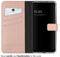 Selencia Galaxy A13 (5G) / A04s - Echt Lederen Bookcase - 3 Pashouders - Dusty Pink