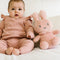 Nijntje Knuffel - 30 cm - Zachte stof met bloemetjes - Roze
