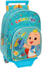 Schoolrugzak met Wielen CoComelon Back to class Licht Blauw (26 x 34 x 11 cm)