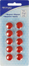 Westcott magneten - formaat 15x8mm - rood - 10 stuks - AC-E10802
