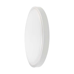 V-TAC VT-8624S-W-RD Ronde LED-koepellamp - Magnetron Sensor - 295mm - IP44 - Wit - 24W - 2400 Lumen - 3000K