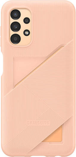 Samsung Galaxy A13 - Card Slot Back Case - Opbergruimte voor 2 pasjes - Oranje