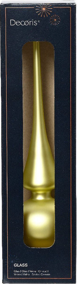 Piek glas d6h26 cm pistache kerst