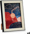 Fotolijsten 15,6 x 2 x 20,5 cm Zwart Bruin Plastic Glas (6 Stuks)