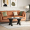 vidaXL - Salontafelpoten - 2 - st - X-vormig - 60x(42-43) - cm - staal - zwart