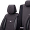 Otom Stoelhoezenset Selectedfit Sports 2 Mm Zwart 11-delig