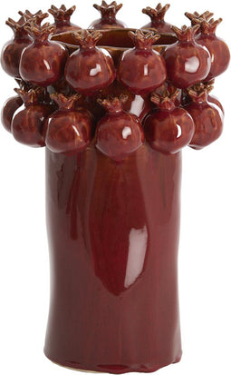 Light&living Vaas deco Ø20x29,5 cm POMEGRANATE keramiek bordeaux