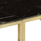 vidaXL - Wandtafel - roestvrijstaal - en - gehard - glas - goudkleurig