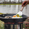 Petromax fp35h-t, skillet, 35 cm, pan met handgrepen, gietijzer, zwart