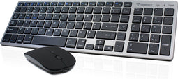 Trendfield Toetsenbord en Muis Draadloos - Bluetooth Toetsenbord - Stil - QWERTY - Space Grey