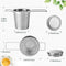 Filter voor Perfect Kopje Thee - RVS - Mooi Design - Set van 2