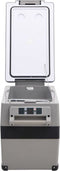 vidaXL - Koelbox - met - handvat - en - adapter - 45 - L - PP - & - PE - zwart - en - grijs
