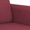 vidaXL - Tweezitsbank - 140 - cm - stof - wijnrood