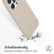 Accezz Liquid Silicone Backcover - iPhone 15 Pro - Schokabsorberend - Beige