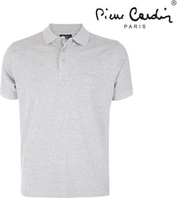 Pierre Cardin - Heren Polo - Effen - Grijs