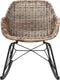 WOOOD Minka Schommelstoel - Rattan - Naturel - 76x56x76
