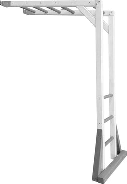 AXI Beach Tower Klimrek in Grijs/Wit - Aanbouw module van Hout voor Speeltoestel Beach Tower - Klim accessoire van 205,7cm