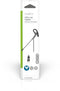 Nedis CHSTUM210BK - In-ear headset - Afneembare earwing - Grijs Zwart