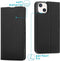 iMoshion Hoesje Geschikt voor iPhone 13 Mini Hoesje - iMoshion Slim Folio Bookcase - Zwart