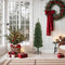 vidaXL - Kunstkerstboom - met - standaard - smal - 150 - cm - PVC - groen