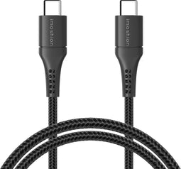 iMoshion Kabel - USB C naar USB C Kabel - 2 meter - Snellader & Datasynchronisatie - Oplaadkabel - Stevig gevlochten materiaal - Zwart