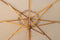 Feel Furniture - Luxe Eikenhouten Parasol met Olefin Stof - 3 Meter - Donker Beige
