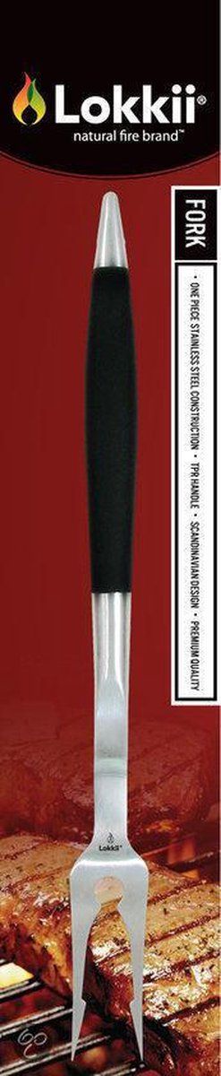 Lokkii Vork - Barbecueaccessoire - Roestvrijstaal - Zwart