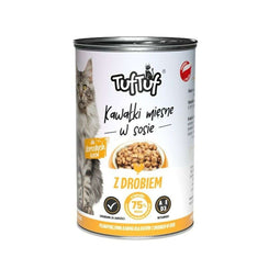 Kattenvoer Tuftuf Pieces of meat in sauce with beef 415 g