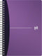 Oxford Office Urban Mix spiraalschrift, 180 bladzijden, ft A5, geruit 5 mm 5 stuks