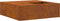 vidaXL - Tuhaard - met - Houtopslag - 100x100x30 - cm - Weerbestendig - Staal