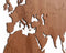 MiMi Innovations® Exclusieve Houten Wereldkaart - Muurdecoratie - Wanddecoratie - Muursticker - 130x78 cm/51.2x30.8 inch - Sapele