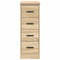 vidaXL - Garagekast - 30x51x85 - cm - massief - grenenhout - sonoma - eikenkleurig