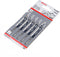 Bosch T 144 D - Decoupeerzaagbladen - Voor hout 5-50 mm - (25 stuks)