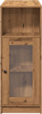 vidaXL - Bartafel - met - rekken - 101x40x103,5 - cm - hout - artisanaal - eikenkleur