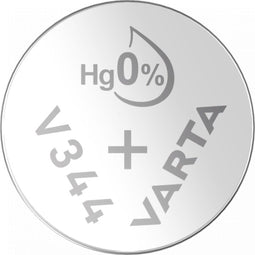 Varta V344 - Zilveroxide Knoopcel - 1.55V 105 mAh - Voor Horloges Medische en Precisietoestellen
