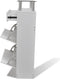 vidaXL - Schoenenkast - met - lade - en - glazen - schap - wit - hout