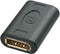 Lindy 41020 - DisplayPort Adapter - F/F - Verguld - Zwart