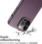 Accezz MagSafe Leather Backcover - iPhone 14 Pro Max - Echt leer - Paars