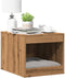 vidaXL - Kattenbakkast - 47x59x42 - cm - bewerkt - hout - wit