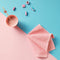 DDDDD - Vaatdoek Basic - 100% katoen - Pastel Roze - 30 x 30 cm (set van 4 stuks)