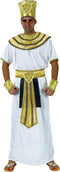 Kostuum Egyptische koning voor mannen - Verkleedkleding - Inclusief hoed kraag jurk riem armjuwelen - Multicolor