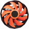 Gembird CPU-HURACAN-X30 - Box ventilator - 800/1600 rpm - Zwart/Oranje