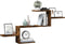 vidaXL - Wandschap - 104x15x49 - cm - bewerkt - hout - gerookt - eikenkleurig
